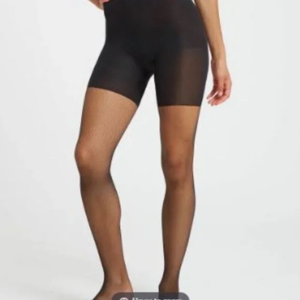 SPANX MICRO FISHNET LEGGINGS - Picture 2 of 4